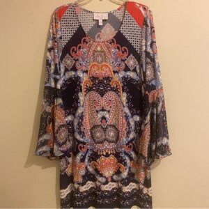Ivy Lane Colorful Paisley Pattern Dress